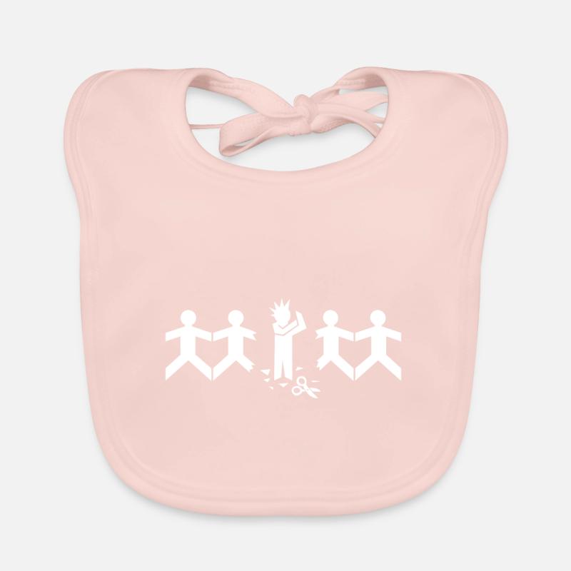 Punk Strichmännchen bricht aus | Geschenkidee Baby Bio-Lätzchen