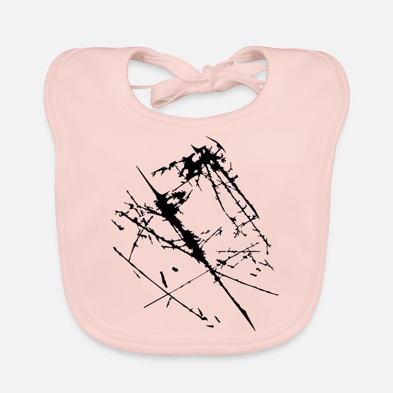 Scratches cracks Scratched Organic Baby Bibs