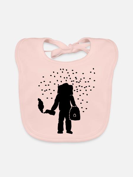 imker - Baby Bio-Lätzchen - Rose - Vorne