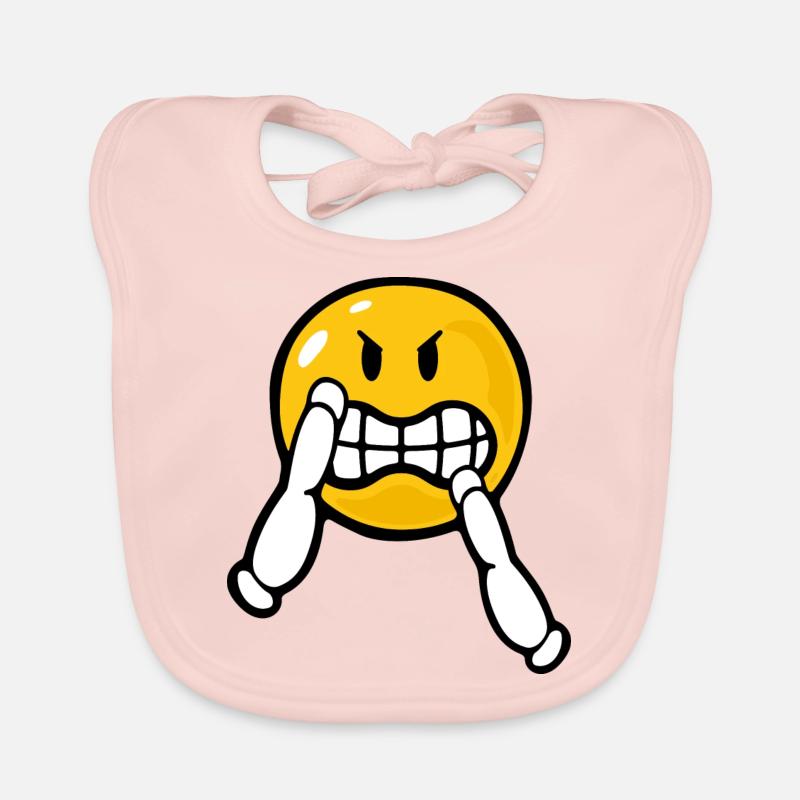 Smiley Kung Fu Bavoir bio Bébé