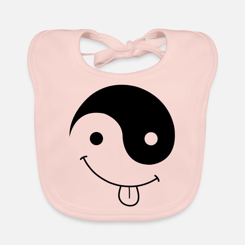 ying_yang_smiley Bavoir bio Bébé