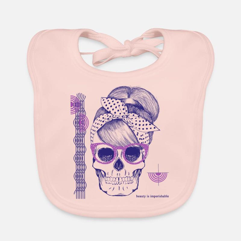 rose Bavoir bio Bébé