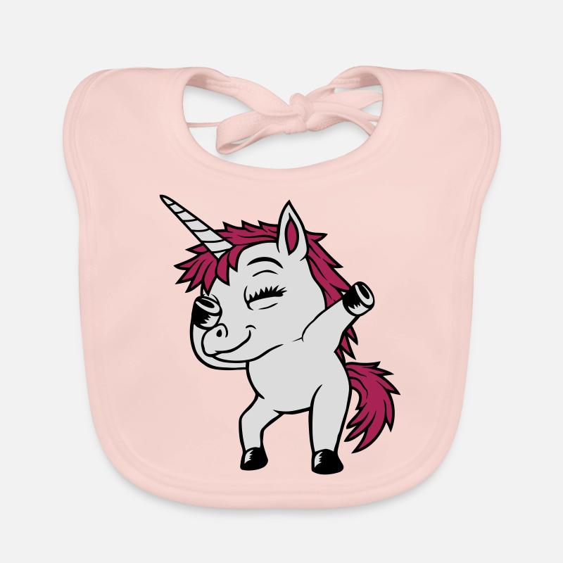 Party Unicorn Dabbing Dance Organic Baby Bibs
