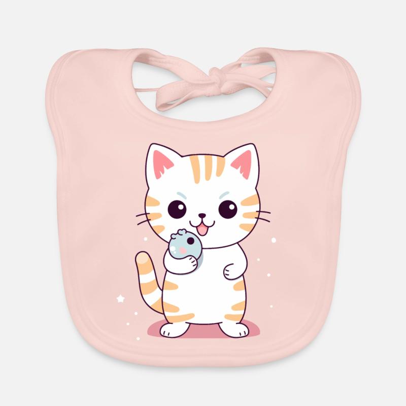 Mignon Kitten Design #5 Bavoir bio Bébé