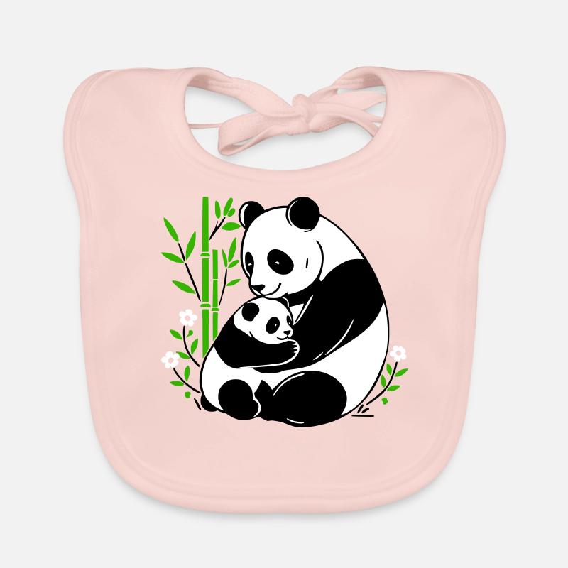 Panda tenderness Organic Baby Bibs