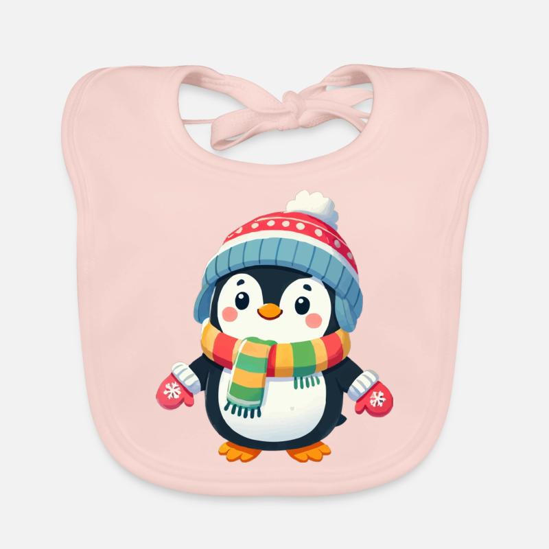 pinguin comic Baby Bio-Lätzchen