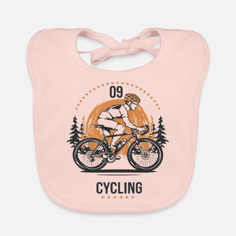 Recumbent Cycling Organic Baby Bibs