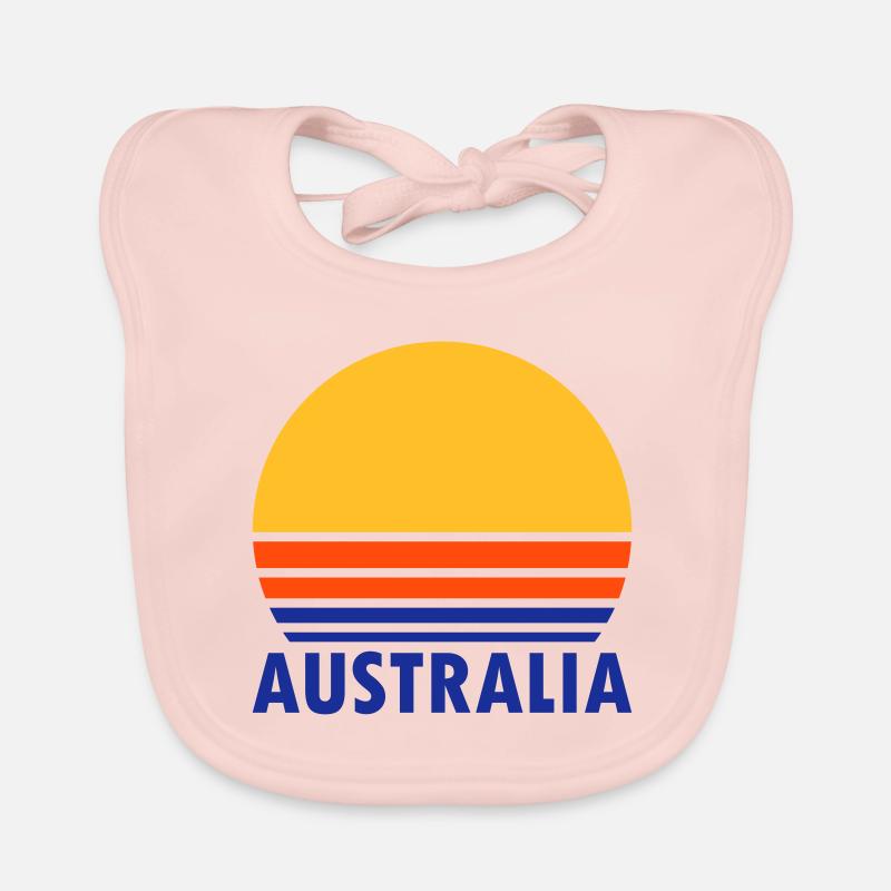 Australia (split sun) Organic Baby Bibs