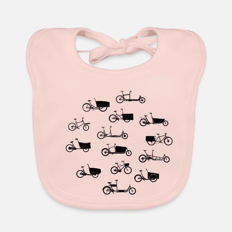 Many different cargo bikes Organic Baby Bibs