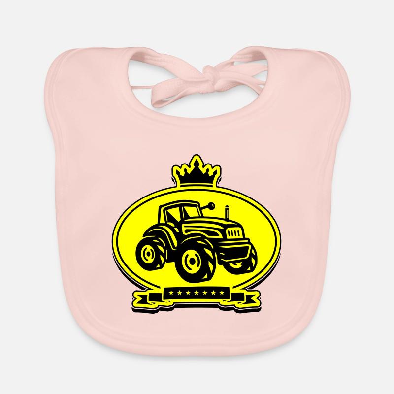 Tracteur Farmer Silhouette Trekker Bavoir bio Bébé