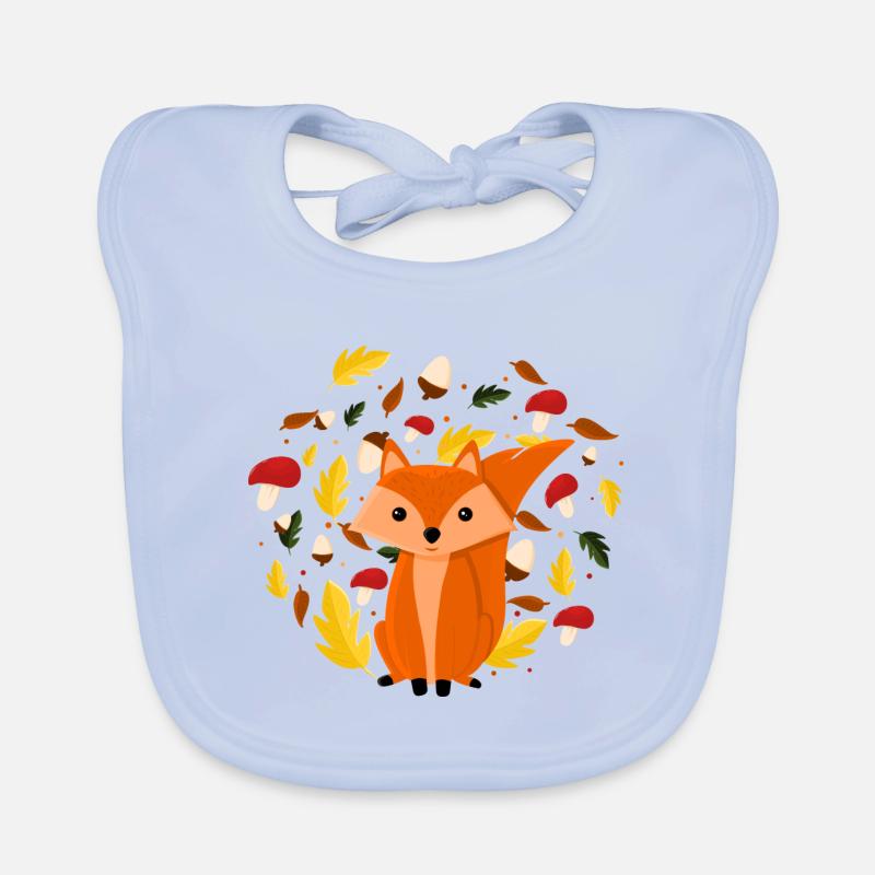 Fuchs Herbst Baby Bio-Lätzchen