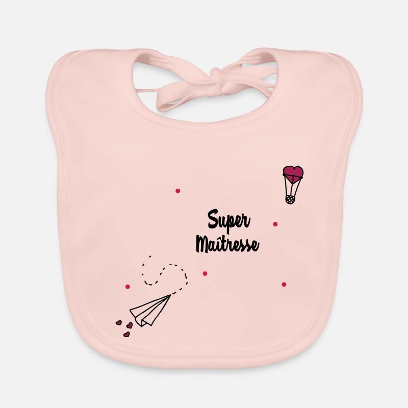 Super maîtresse - Bavoir bio Bébé - rose
