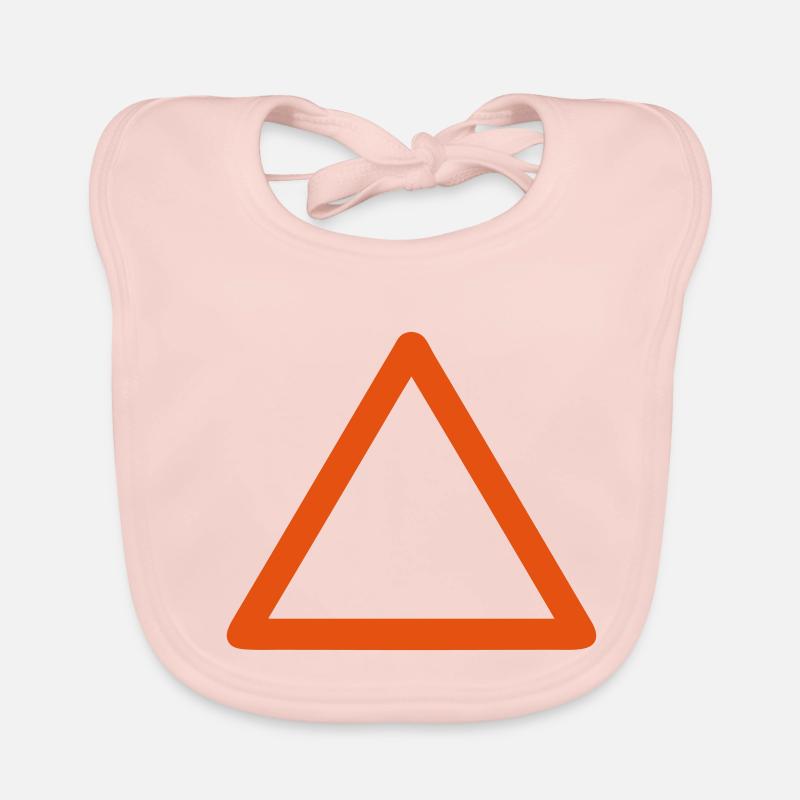 panneau triangle vide ajouter texte Bavoir bio Bébé