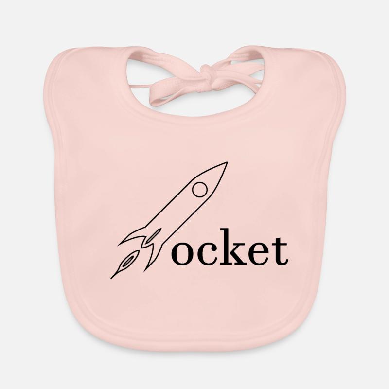 Rocket Rakete Raumfahrt Baby Bio-Lätzchen
