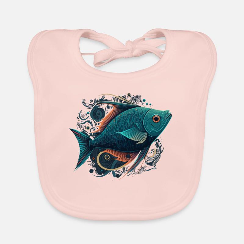 De beaux poissons Bavoir bio Bébé