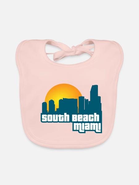South Beach Miami [GTA: VC] - Baby Bio-Lätzchen - Rose - Vorne