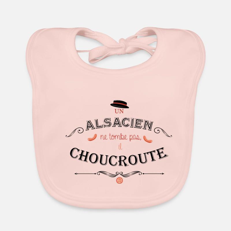 An Alsatian does not fall Organic Baby Bibs