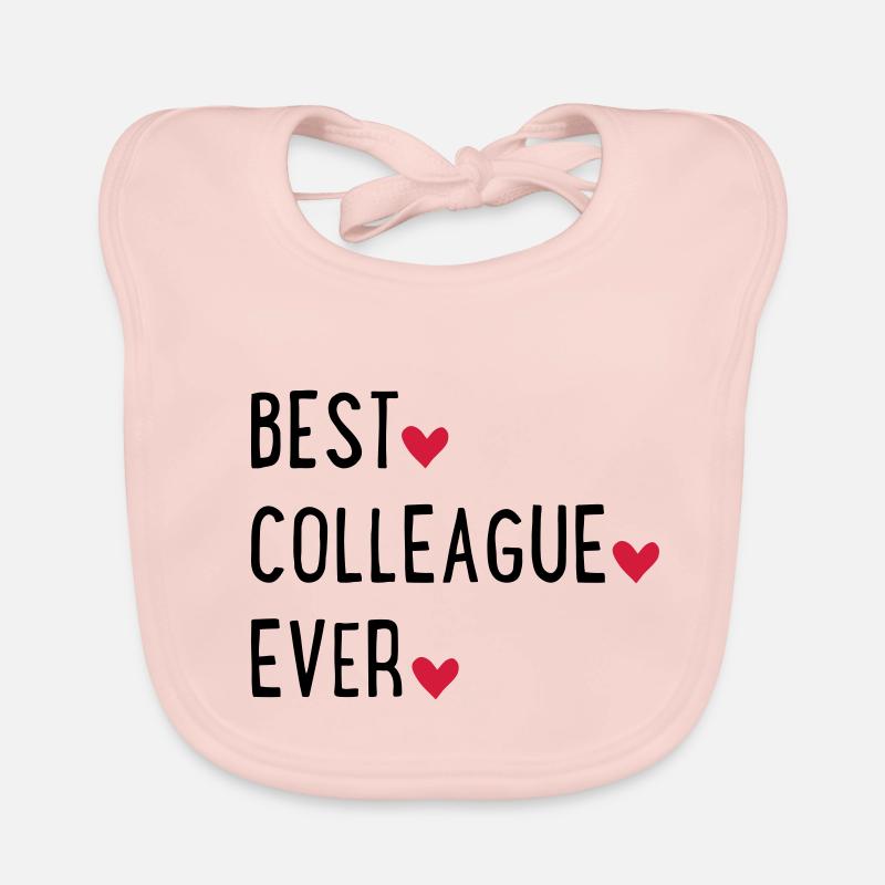 Meilleur collègue - Bavoir bio Bébé - rose
