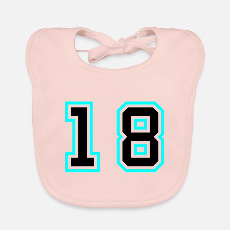 18 Symbole numérique Bavoir bio Bébé
