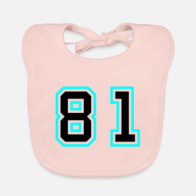 81 Symbole numérique Bavoir bio Bébé