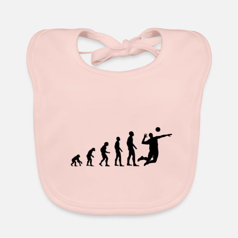 volleyball evolution Baby Bio-Lätzchen