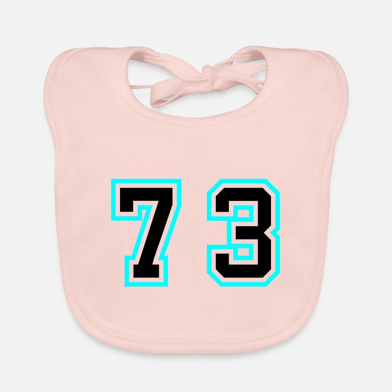 73 Symbole numérique Bavoir bio Bébé