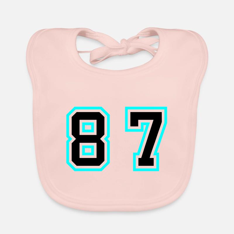 87 Symbole numérique Bavoir bio Bébé