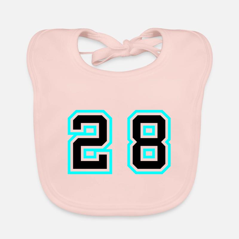 Symbole de 28 chiffres Bavoir bio Bébé