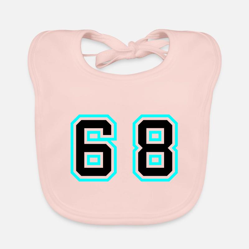 68 Symbole numérique Bavoir bio Bébé