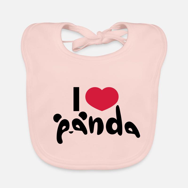 Ich liebe Panda Baby Bio-Lätzchen