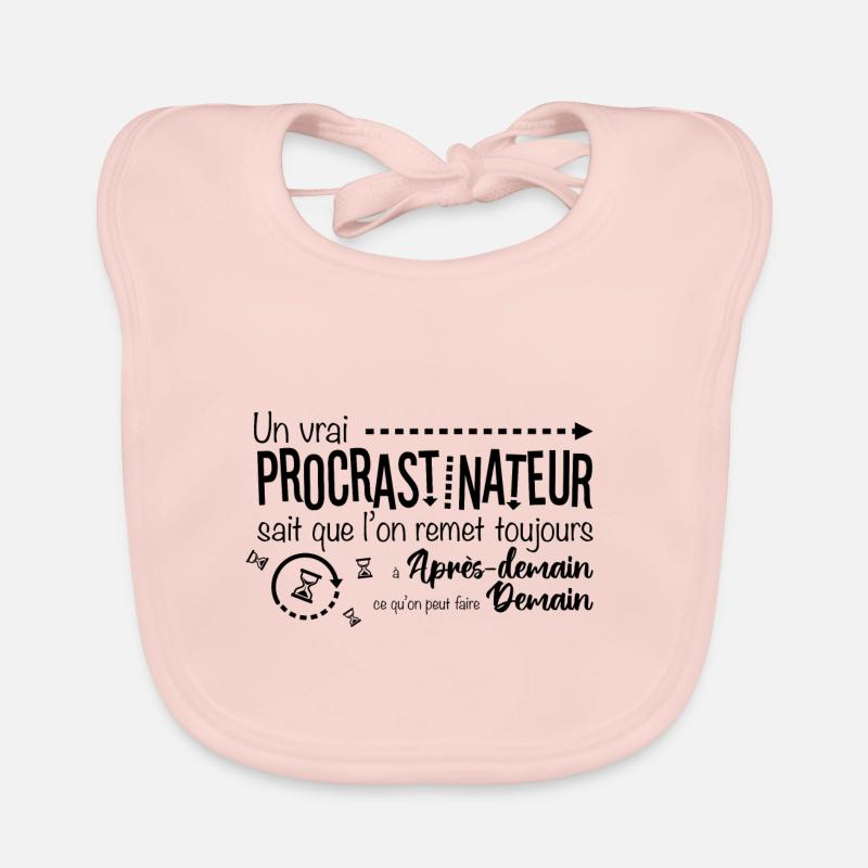 procrastinateur Bavoir bio Bébé
