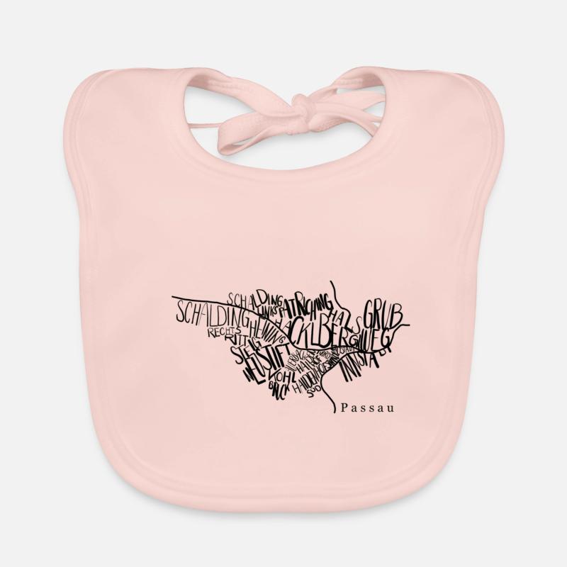 Passau district map Organic Baby Bibs