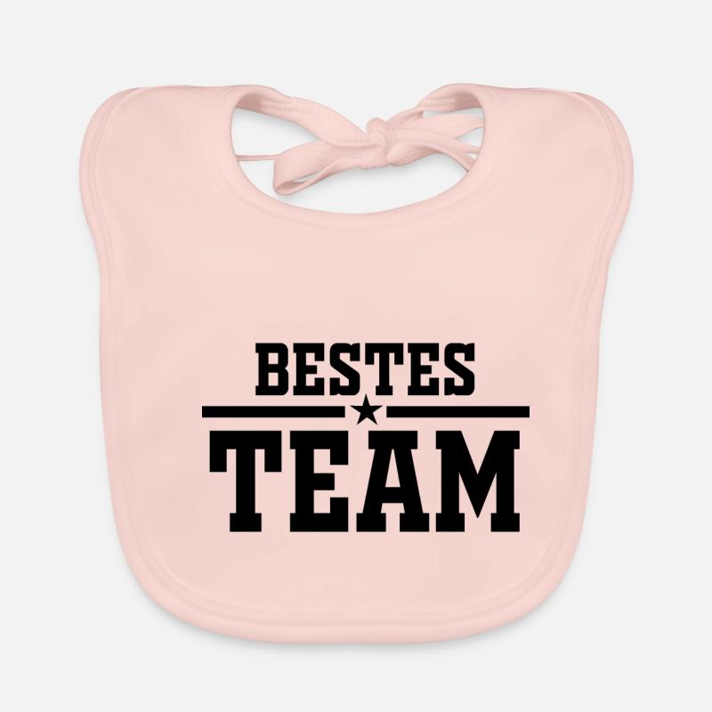 Team, Best Group, Teamwork Organic Baby Bibs
