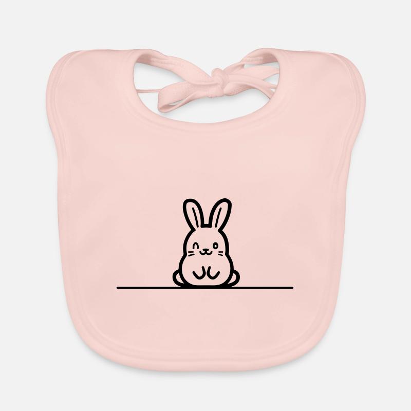 Lapin Pâques Bavoir bio Bébé