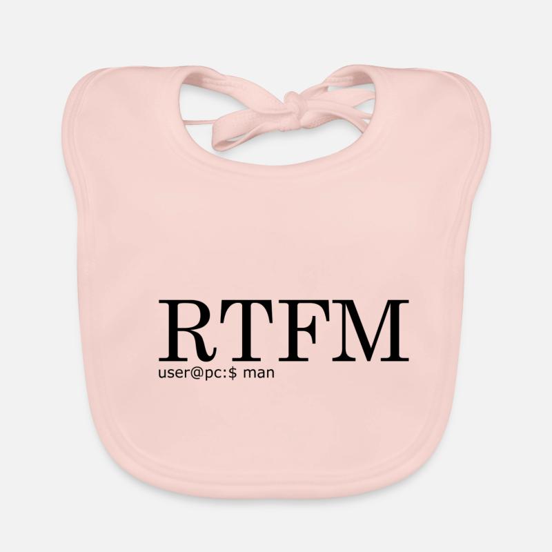RTFM - Baby Bio-Lätzchen - Rose