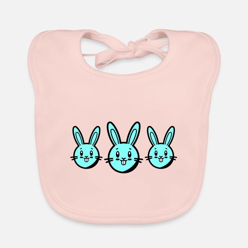 Symbole de Pâques lapin Bavoir bio Bébé