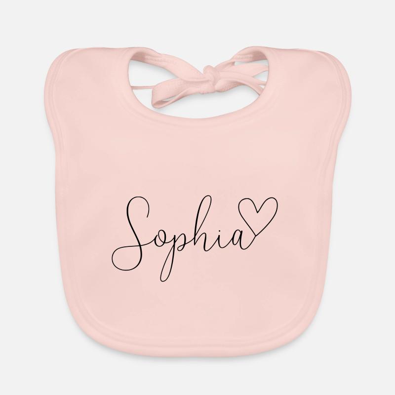 Sophia Name Vorname Mädchen Baby Bio-Lätzchen