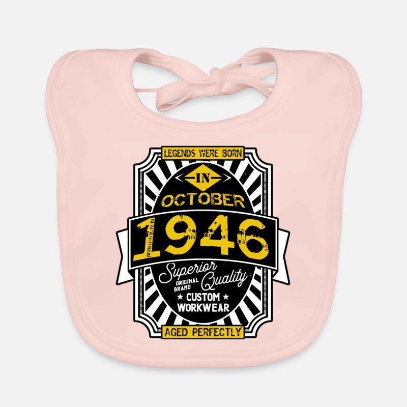 1946 OCTOBER Organic Baby Bibs