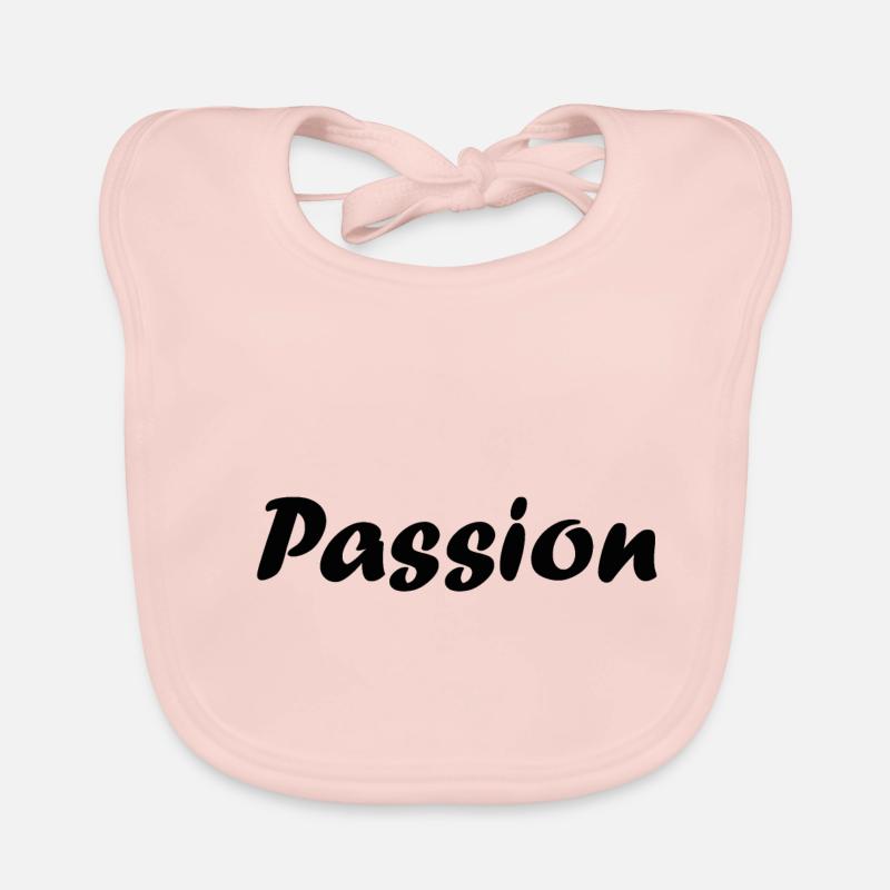 passion passion love Organic Baby Bibs
