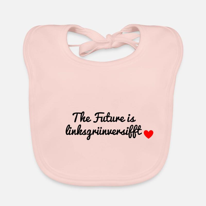 The Future is Left Green. Organic Baby Bibs