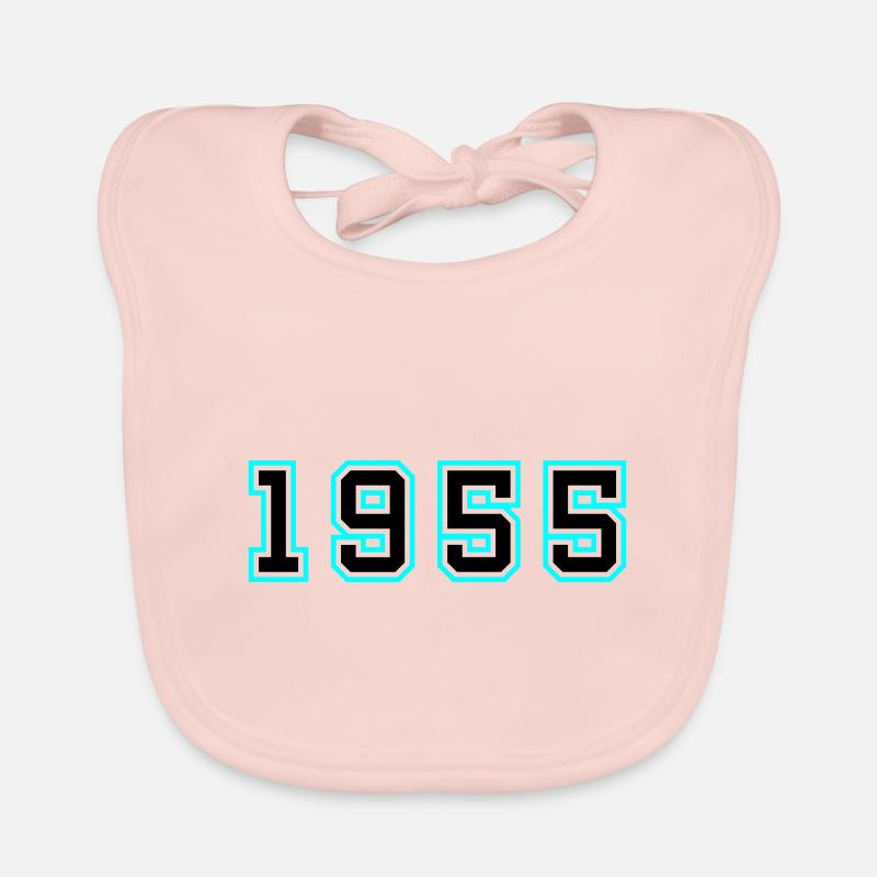 1955 Year Birthday Organic Baby Bibs