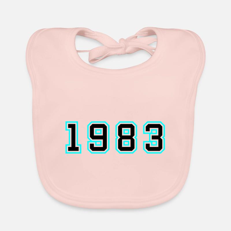 1983 Année Anniversaire Bavoir bio Bébé