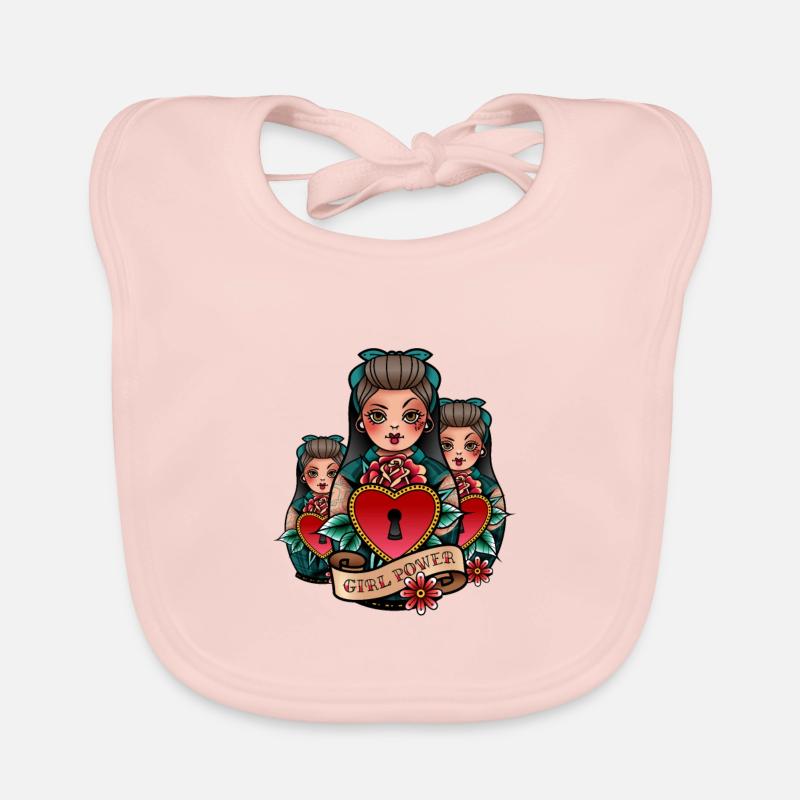Poupée Matriochka Russie Babushka Bavoir bio Bébé