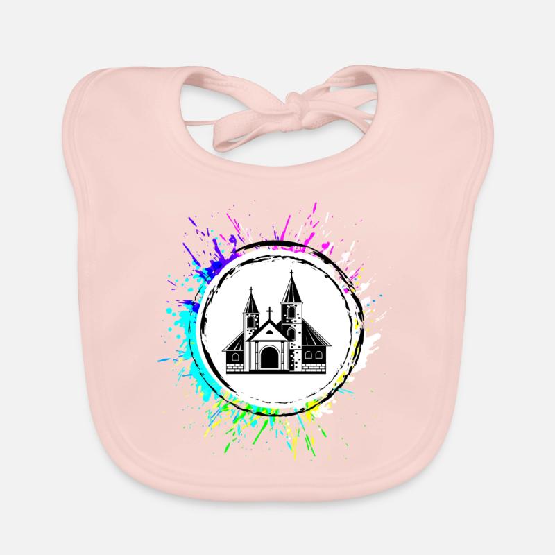 Symbole de l’église Bavoir bio Bébé
