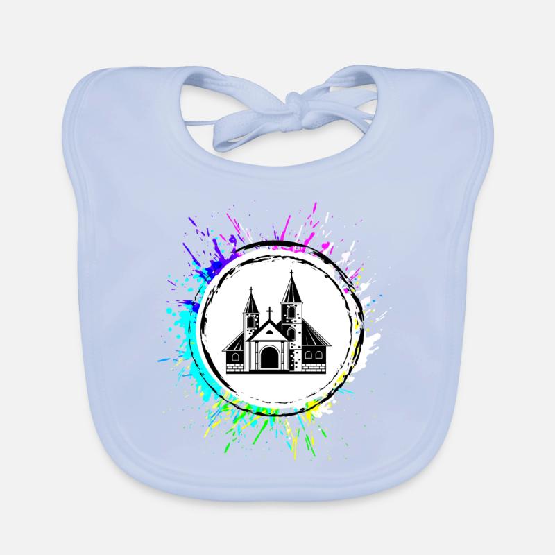 Kirche Symbol Baby Bio-Lätzchen