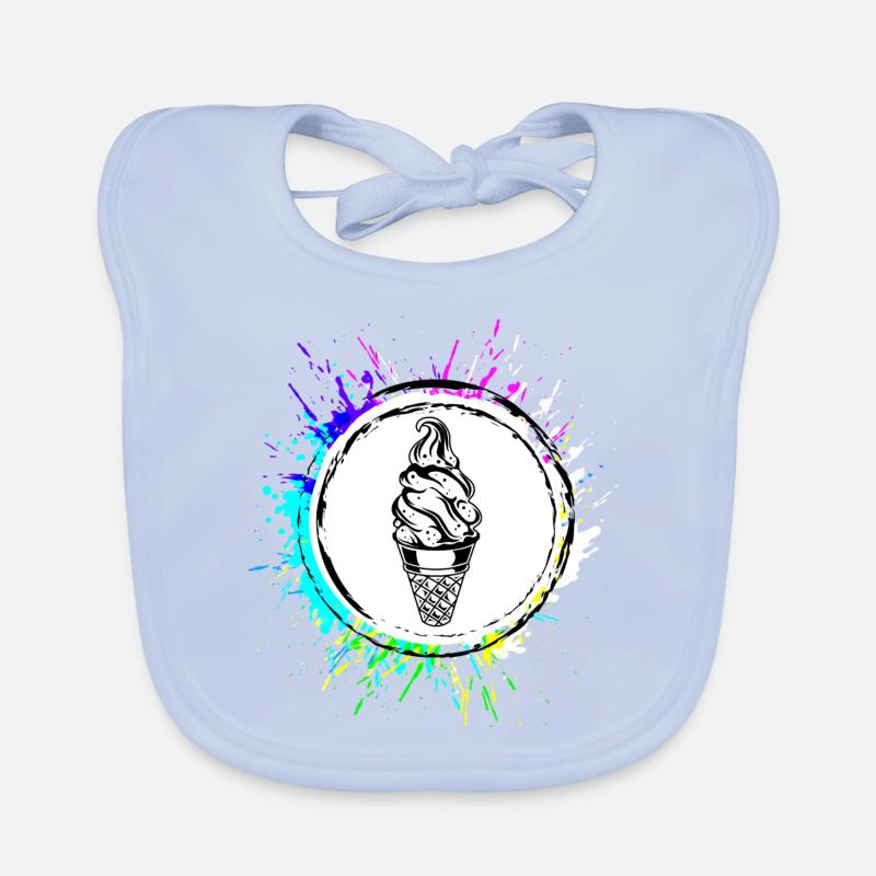 Eis Lecker Icecream Baby Bio-Lätzchen