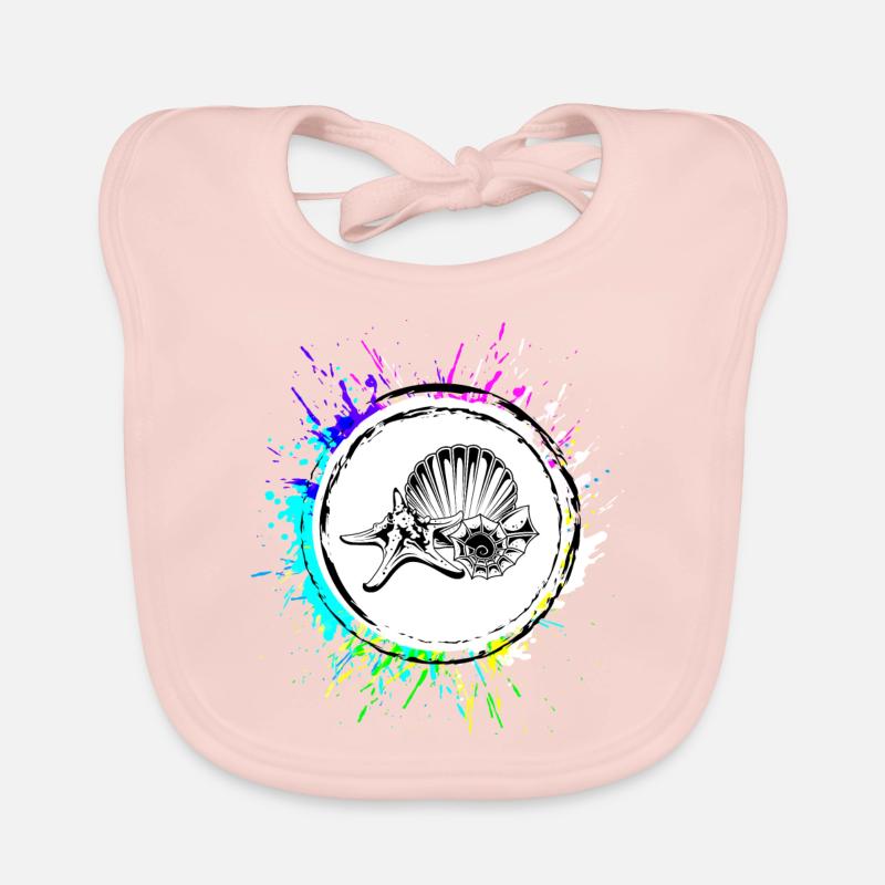 Starfish Icon Icon Organic Baby Bibs
