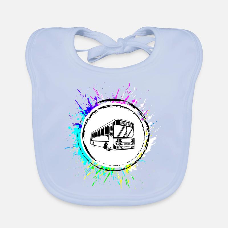 School Bus School Bunt Organic Baby Bibs