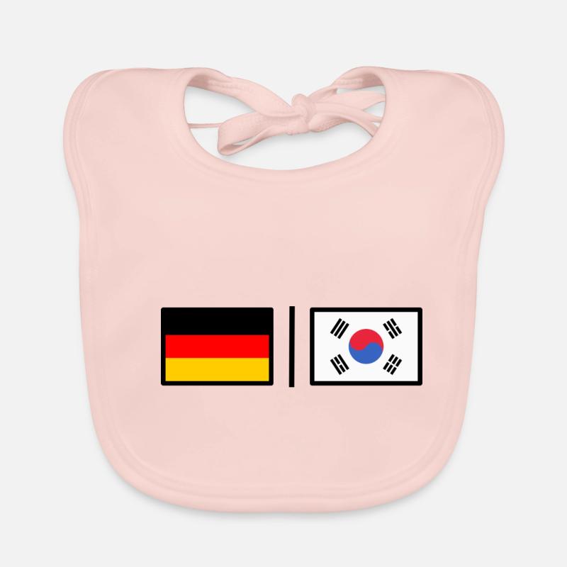 Allemagne et Corée Bavoir bio Bébé