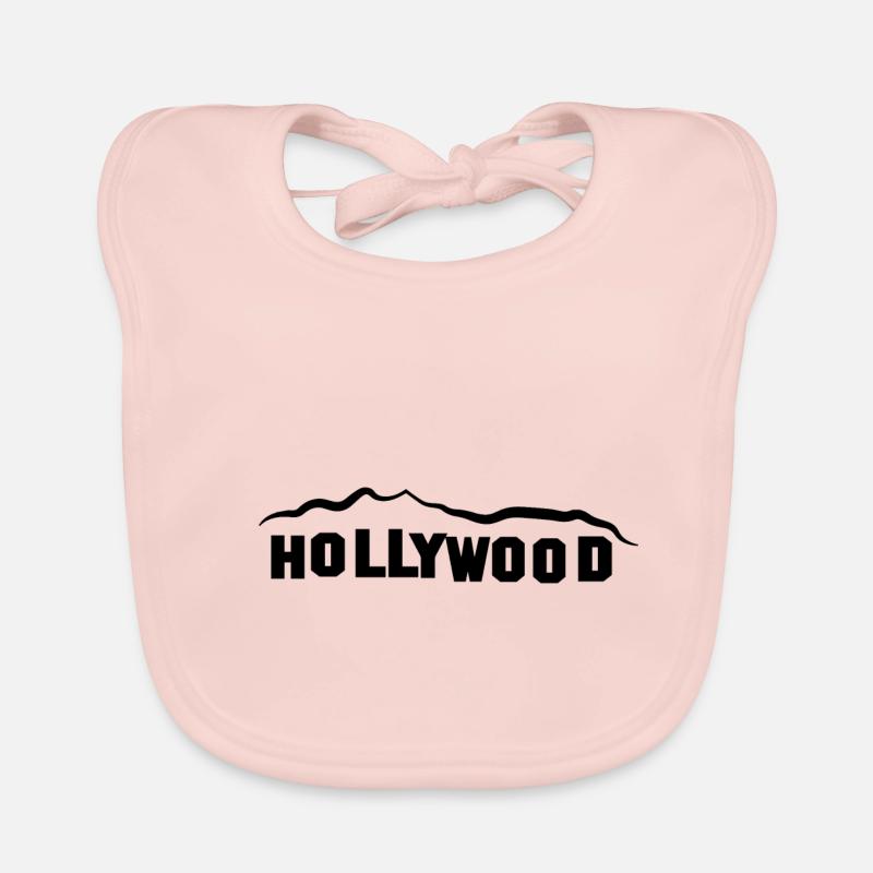 HOLLYWOOD - Bavoir bio Bébé - rose